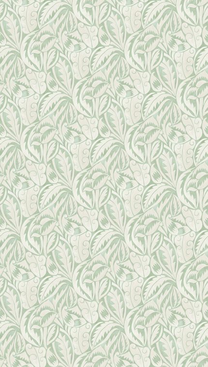 Carta da parati Dufy Leaf di Osborne & Little, collezione Belvedere, colorazione Celadon (W8126-02): campione