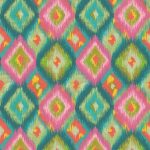 Carta da parati Xanadu di Osborne & Little, collezione Belvedere, colorazione Teal / Pink (W8124-01): campione