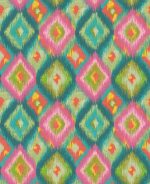 Carta da parati Xanadu di Osborne & Little, collezione Belvedere, colorazione Teal / Pink (W8124-01): campione