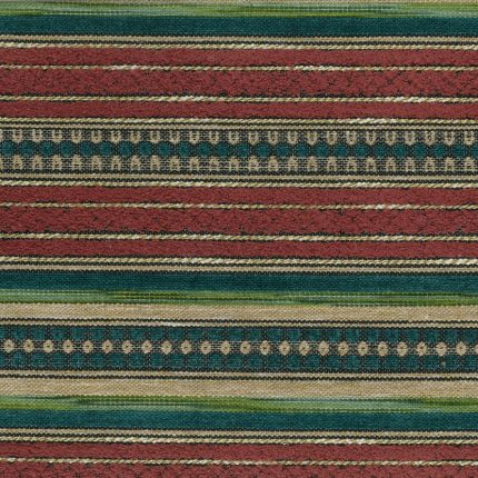 Tessuto Nera di Osborne & Little, collezione Brenta, colorazione Wine / Teal (F8113-01): campione